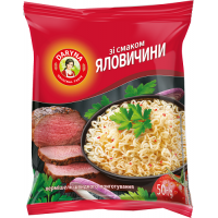 Вермишель быстрого приготовления DARYNA со вкусом говядины 50 г (4820179259063)