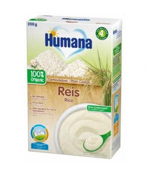 Безмолочная каша Humana Getreibrei Griess Organic Рисовая органическая 200 г (4031244775665)