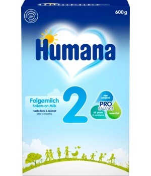 Молочная сухая смесь Humana 2, 600 г (4031244720238)