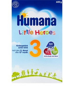 Молочная сухая смесь Humana Little Heroes 3 600 г (4031244002761)