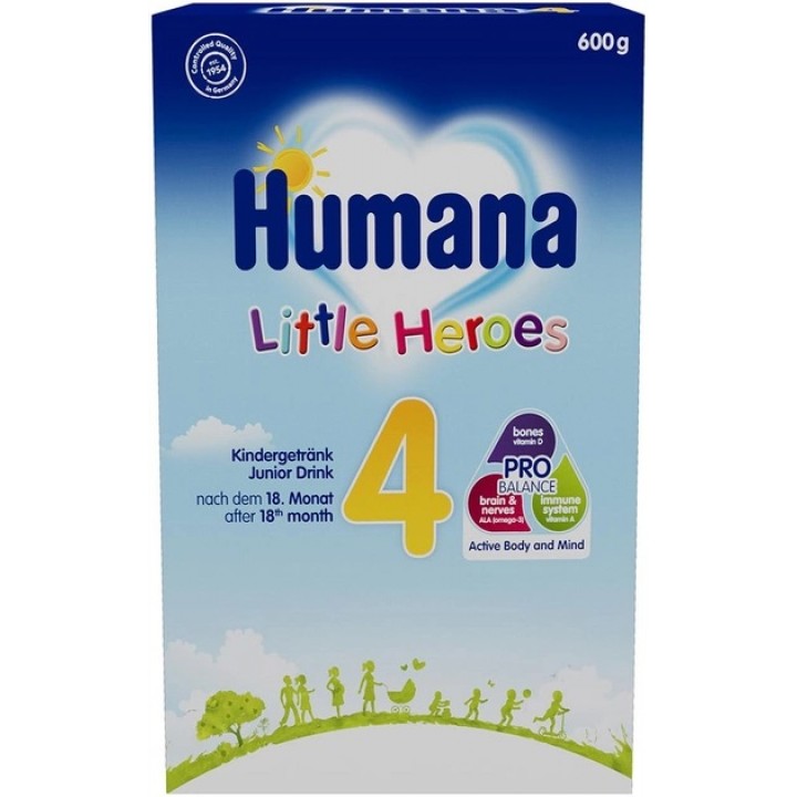 Сухая молочная смесь Humana Little Heroes 4, 600 г (4031244002785)