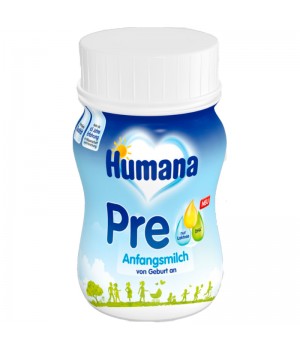 Рідка молочна суміш Humana PRE з LC PUFA для дітей від народження, 90 мл (4031244001672)