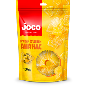 Ананас сушений м'який Joco, 100 г