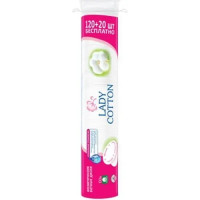 Диски ватні  Lady Cotton косметичнi 120+20 шт. (4744246013030)