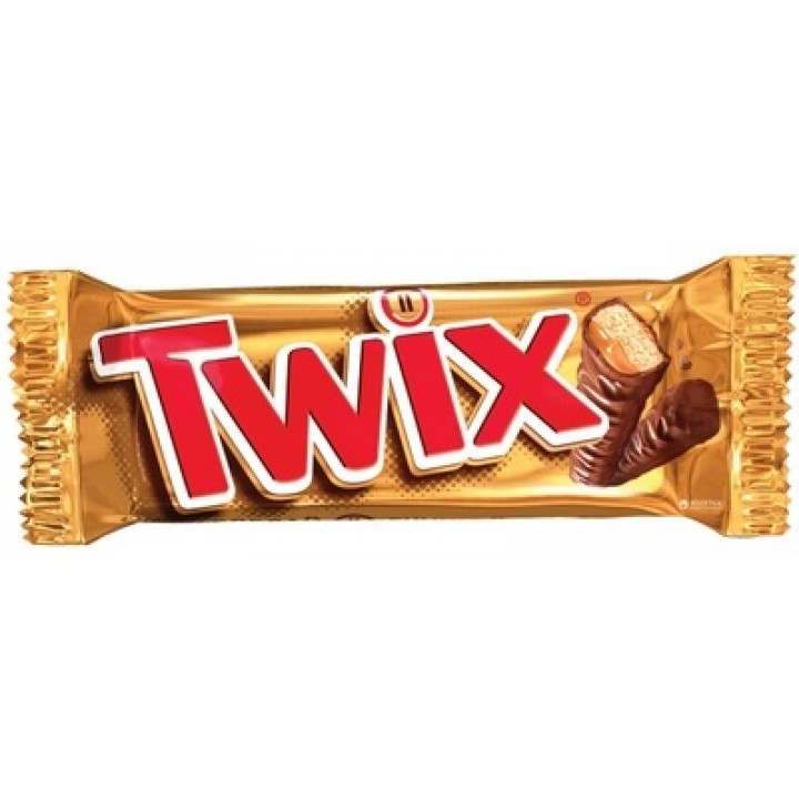 Батончик Twix Extra з печивом і карамеллю в молочному шоколаді 50 г (5000159459228)