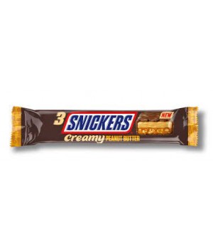 Батончик Snickers Creamy з арахісовим маслом 75 г (5900951286612)