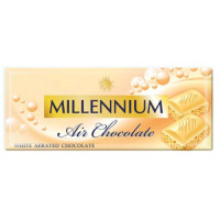 Шоколад Millennium белый пористый, 85 г (4820240030720)