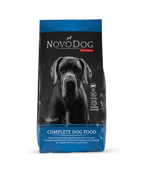 Сухий корм NovoDog для дорослих собак з яловичиною, 10 кг (8585005902105)