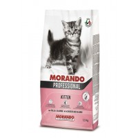 MORANDO PROFESSIONAL KITTEN  Повноцінний сухий корм для кошенят з куркою та лососем, 1,5 кг (8007520105361)