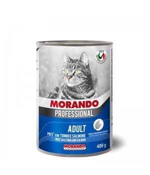 MORANDO PROFESSIONAL ADULT паштет для котов с тунцом и лососем, 400г (8007520012645)