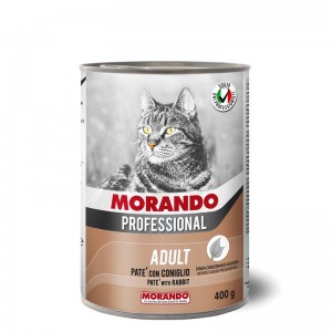 MORANDO PROFESSIONAL ADULT паштет для котов с кроликом, 400г (8007520012638)