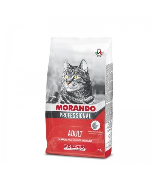 MORANDO PROFESSIONAL ADULT Повноцінний сухий корм для дорослих котів з яловичиною та куркою, 2кг (8007520099875)