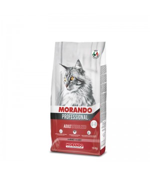 Сухий корм  Morando Professional Adult Sterilized  з яловичиною для дорослих стерилізованих котів 1,5 кг (8007520098137)
