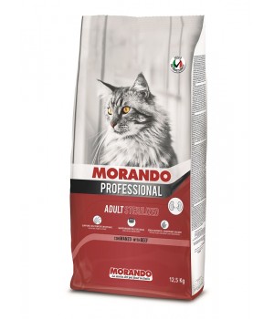 Сухий корм Morando Professional Adult Sterilized з яловичиною для дорослих стерилізованих кішок 12,5 кг (8007520099271)