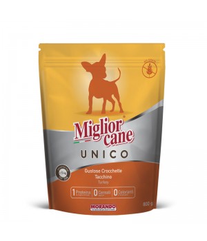 Migliorcane Unico Toy – сухой корм с индейкой для взрослых собак миниатюрных пород 800г (8007520024723)
