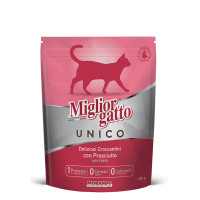 MIGLIORGATTO UNICO ADULT сухий корм з прошутто, 400г (8007520024617)
