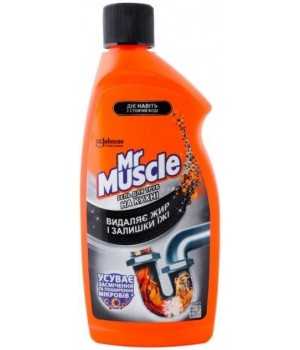 Гель Mr Muscle для прочищення труб на кухні 500 мл (5000204162479)