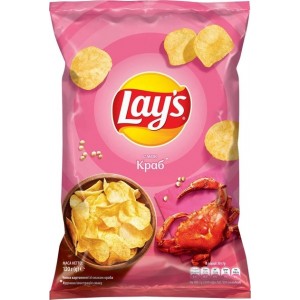 Чіпси картопляні Lay's зі смаком краба 120 г (4823063125314)