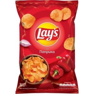 Чіпси картопляні Lay's зі смаком паприки 120 г (4823063125451)