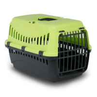 Переноска Bergamo Gipsy 2 large Green, пластикові дверцята, 58х38х38h см