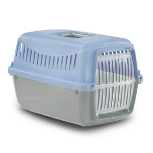 Переноска Bergamo Gipsy XS small Light Blue, пластиковая дверца, 39х26х25 см
