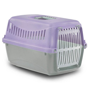 Переноска Bergamo Gipsy XS small Lilla, пластиковая дверца, 39х26х25 см