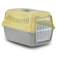 Переноска Bergamo Gipsy XS small Yellow, пластиковая дверца, 39х26х25 см