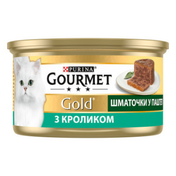 Паштет Gourmet Gold для котов с кроликом 85 г (7613033728747)