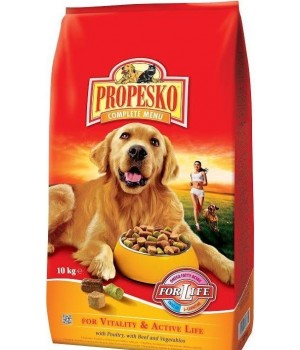 Сухой корм Propesco с птицей, говядиной и овощами для взрослых собак 10 кг (8594014723359)