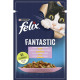 Влажный корм FELIX Fantastic для взрослых котов с форелью. Кусочки в желе. 85г (7613039841617)