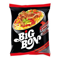 Лапша быстрого приготовления Big Bon Говядина с томатным соусом и базиликом 75г (4820179255188)