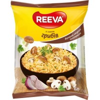 Вермишель быстрого приготовления Reeva со вкусом грибов 60 г (4820179256819)