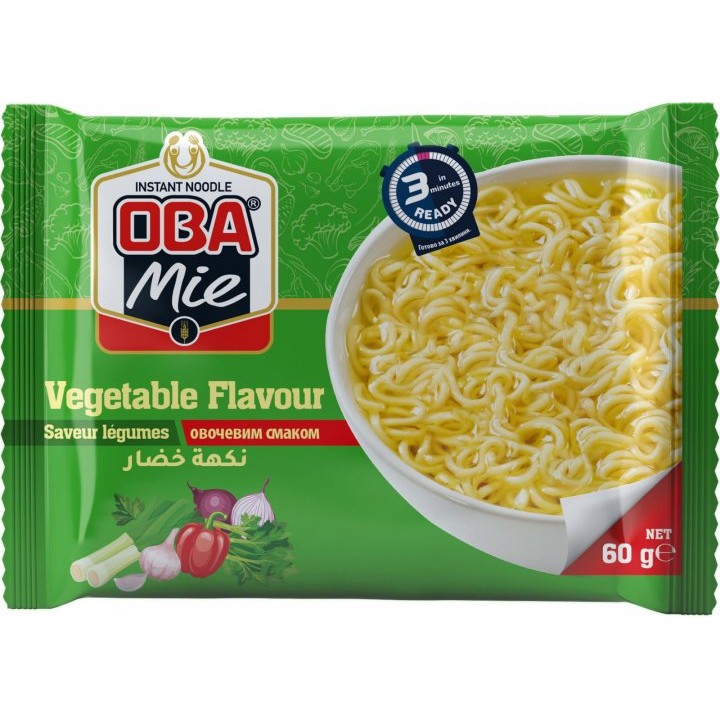 Лапша быстрого приготовления OBA Mie с овощным вкусом 60г (8690828616945)