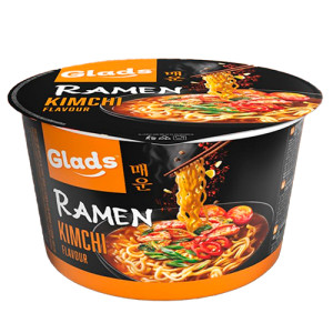 Лапша быстрого приготовления GLADS Рамен со вкусом Кимчи 105 г (4820286440156)