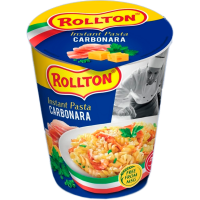 Изделия макаронные быстрого приготовления Rollton Instant Pasta Карбонара стакан 70г (4820179255065)