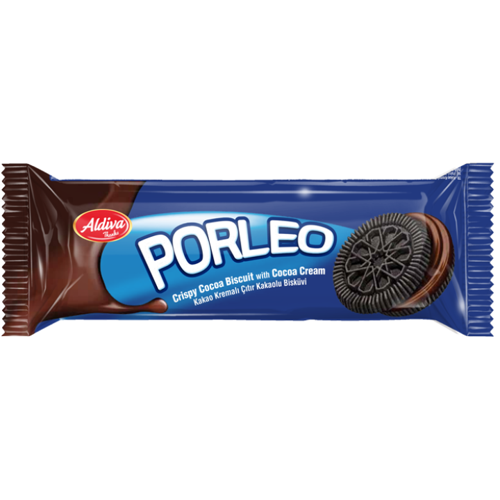Печенье Aldiva Porleo из какао с шоколадным кремом 72г (8681270441469)