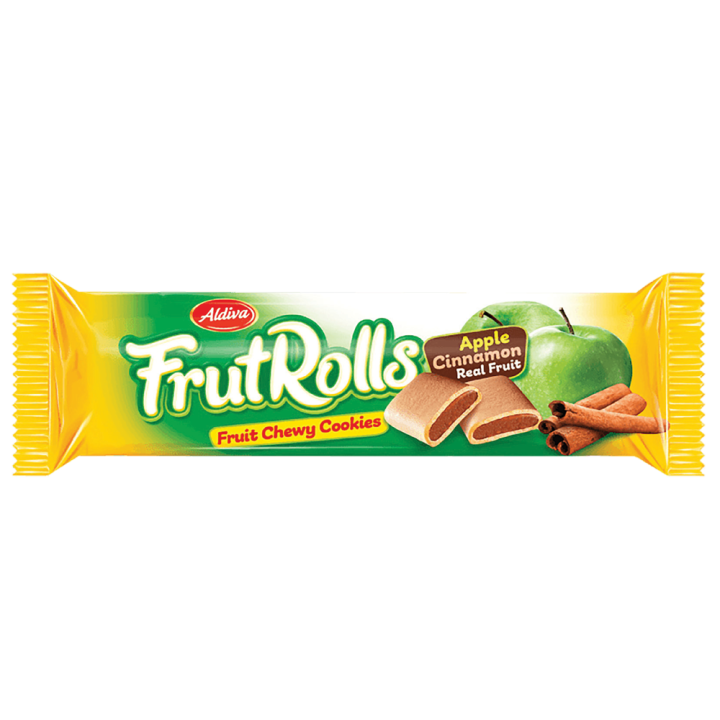 Печенье Aldiva FrutRolls с начинкой Яблоко-Корица 60г (8681270489263)