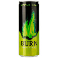 Напій енергетичний безалкогольний Burn Apple Kiwi, 250 мл (5060466511040)