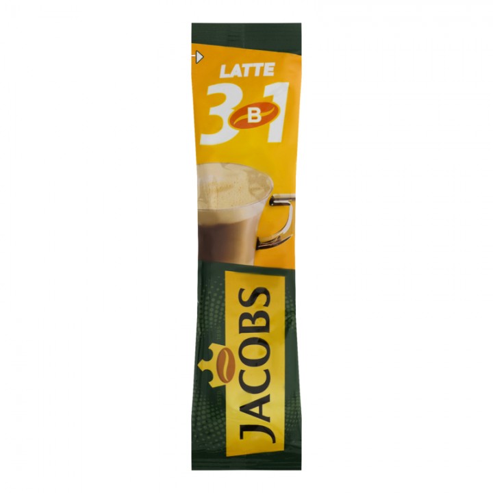 Напій кавовий розчинний Latte 3в1 Jacobs 13 г (4820206290489)