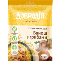 Каша Добродия кукурузная Банош с грибами 40 г (4820182202247)