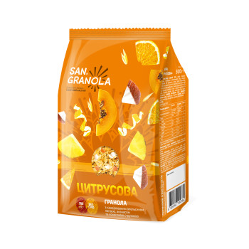 Гранола цитрусовая San Granola 300 г (4820182202384) 