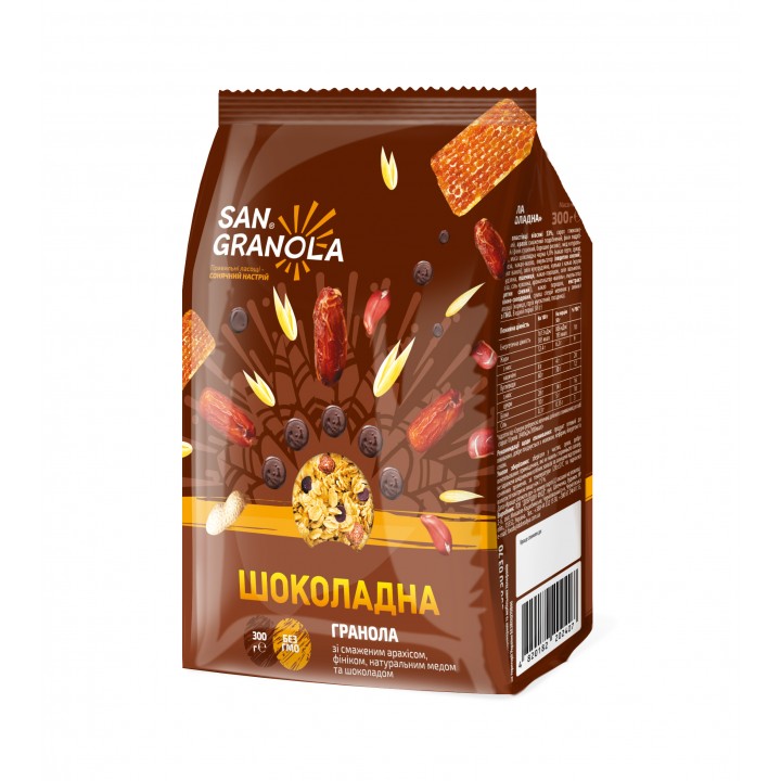 Гранола шоколадная San Granola 300 г (4820182202407) 