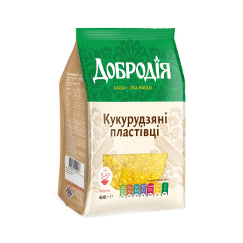 Хлопья кукрудзяни Добродия 400 г (4820182202476)