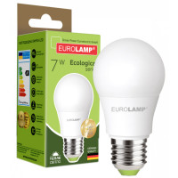 Світлодіодна лампа EUROLAMP А50 7W E27 3000K (LED-A50-07273(P))