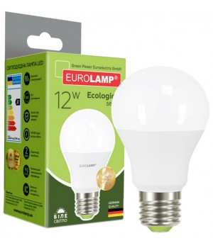 Світлодіодна лампа EUROLAMP А60 12W E27 4000K (LED-A60-12274(P))