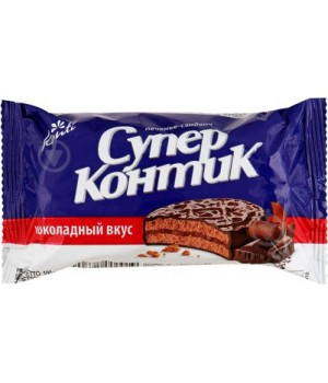 Печиво-сендвіч Konti СуперКонтік Шоколадний смак 100 г (4823012232049)