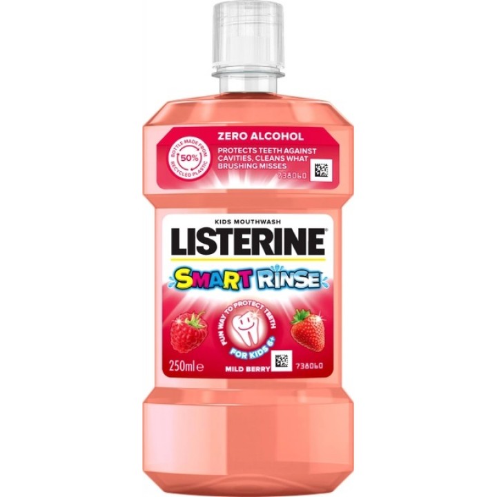 Ополіскувач для ротової порожнини Listerine Smart Rinse дитячий 250 мл (3574661434384)