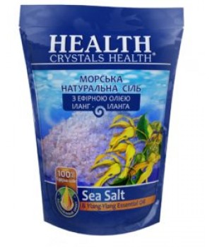 Соль морская натуральная "Crystals Health" для ванн "иланг-иланг" 500 г (4820106490217)