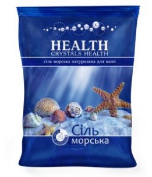 Сіль морська натуральна "Crystals Health" для ванн 500г (4820106490187)