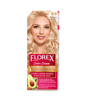 Стойкая крем-краска для волос Florex Super Белокурый 9.9, 1 шт (4823001603027)